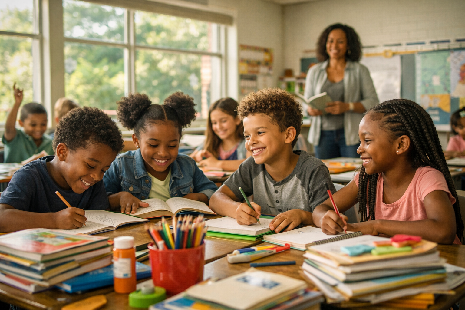 Children learning in Atlanta classroom